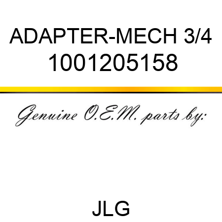 ADAPTER-MECH 3/4 1001205158