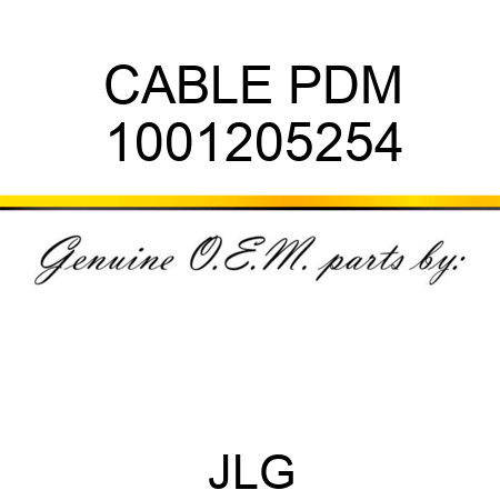 CABLE PDM 1001205254