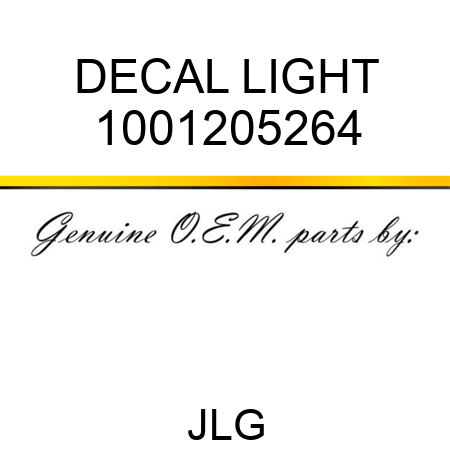 DECAL LIGHT 1001205264