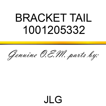 BRACKET TAIL 1001205332