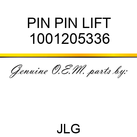 PIN PIN LIFT 1001205336
