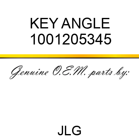 KEY ANGLE 1001205345