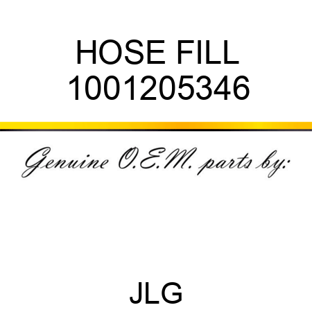 HOSE FILL 1001205346