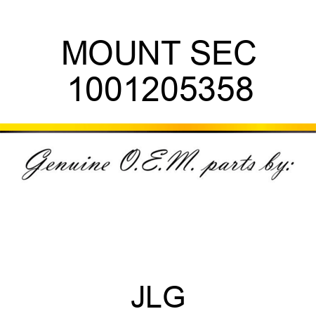 MOUNT SEC 1001205358