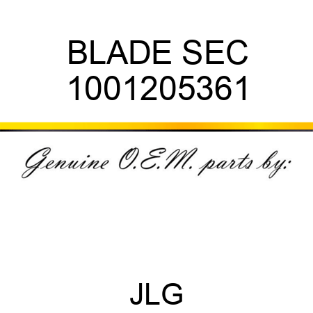 BLADE SEC 1001205361