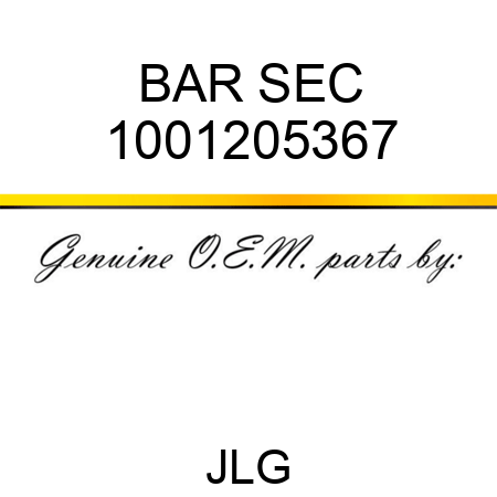 BAR SEC 1001205367