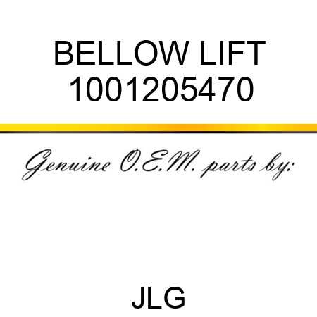 BELLOW LIFT 1001205470