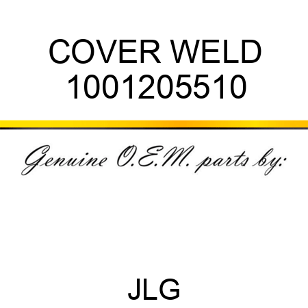COVER WELD 1001205510