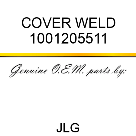 COVER WELD 1001205511