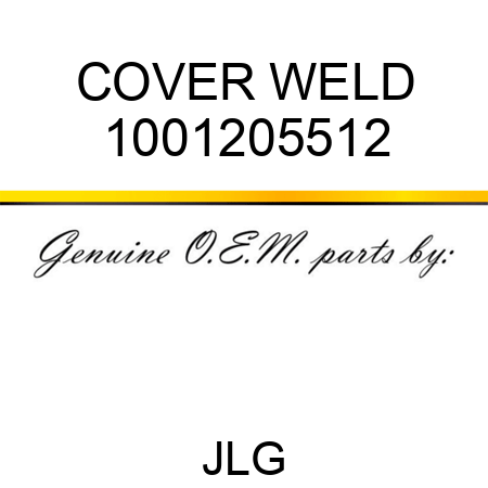 COVER WELD 1001205512