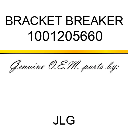 BRACKET BREAKER 1001205660