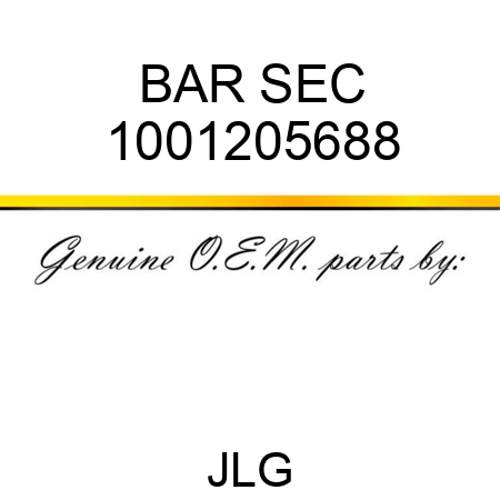 BAR SEC 1001205688