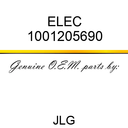 ELEC 1001205690
