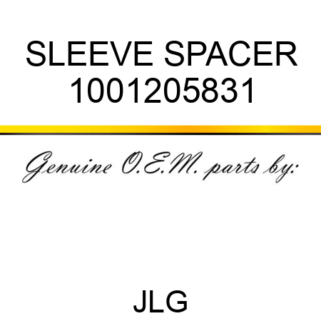 SLEEVE SPACER 1001205831
