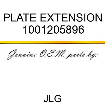 PLATE EXTENSION 1001205896