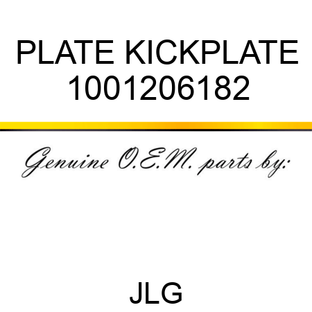 PLATE KICKPLATE 1001206182