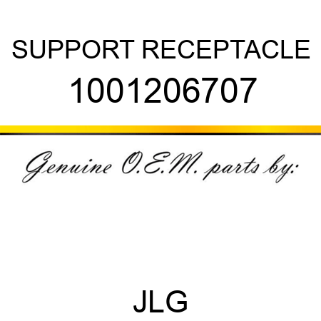 SUPPORT RECEPTACLE 1001206707