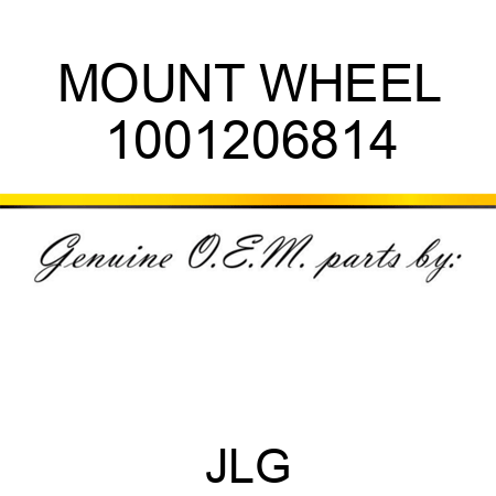 MOUNT WHEEL 1001206814