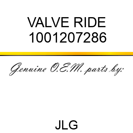 VALVE RIDE 1001207286