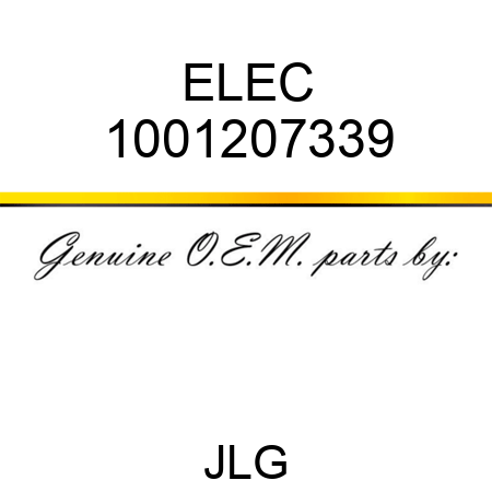 ELEC 1001207339