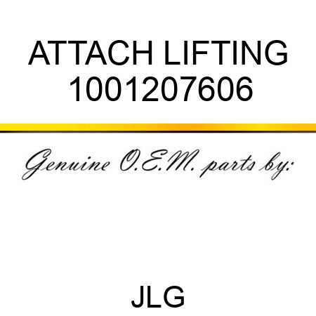 ATTACH LIFTING 1001207606