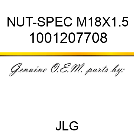 NUT-SPEC M18X1.5 1001207708