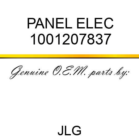 PANEL ELEC 1001207837