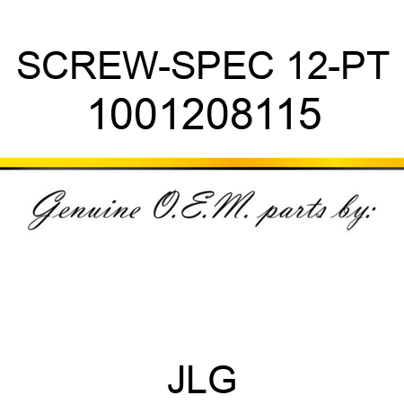 SCREW-SPEC 12-PT 1001208115