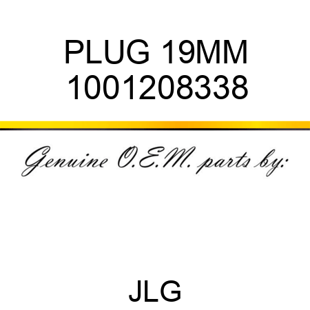 PLUG 19MM 1001208338