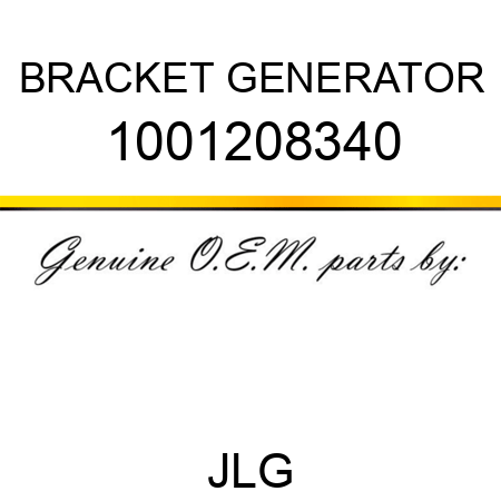 BRACKET GENERATOR 1001208340