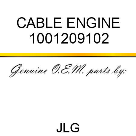 CABLE ENGINE 1001209102
