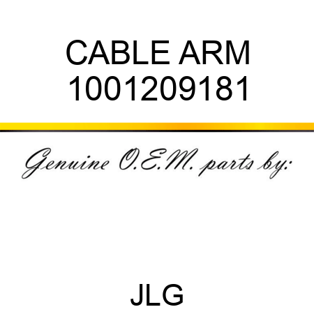 CABLE ARM 1001209181