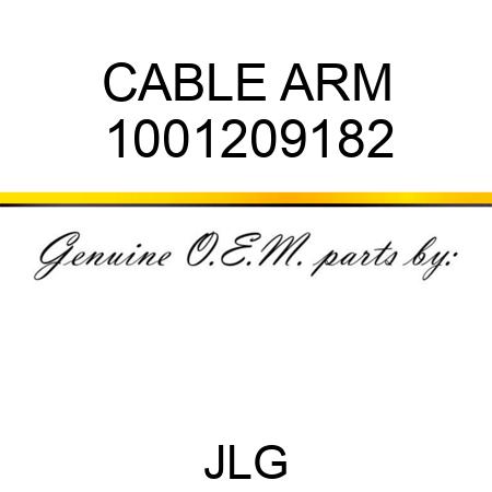 CABLE ARM 1001209182