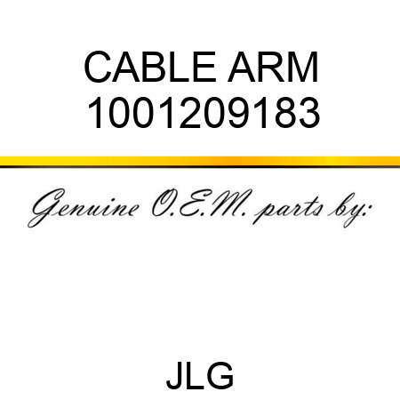 CABLE ARM 1001209183