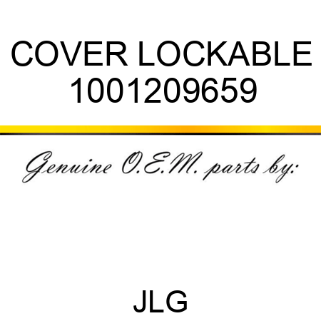 COVER LOCKABLE 1001209659