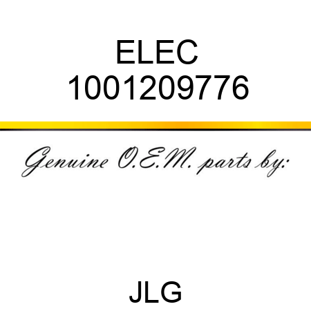 ELEC 1001209776