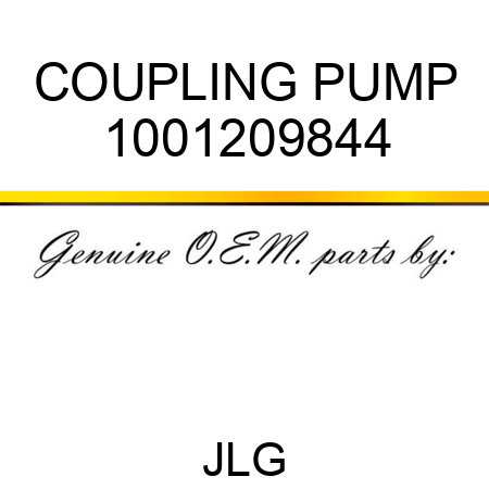COUPLING PUMP 1001209844