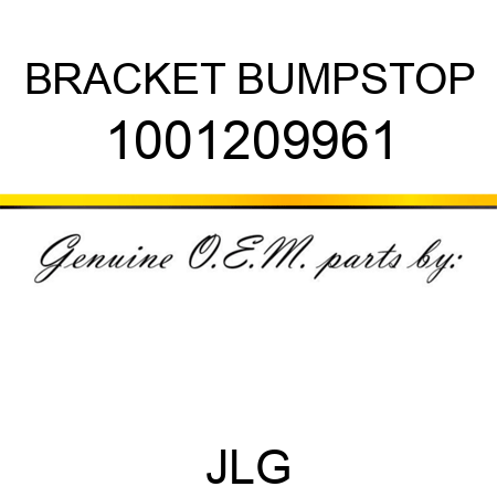 BRACKET BUMPSTOP 1001209961