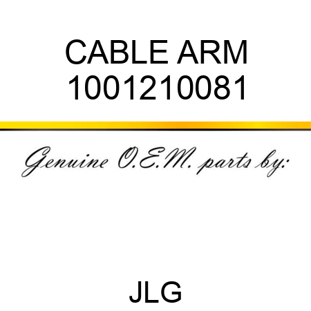 CABLE ARM 1001210081