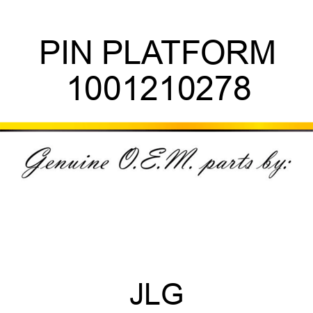 PIN PLATFORM 1001210278