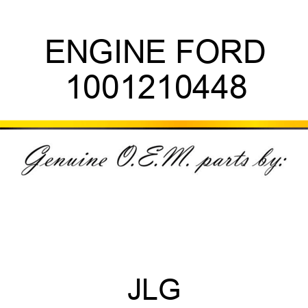ENGINE FORD 1001210448