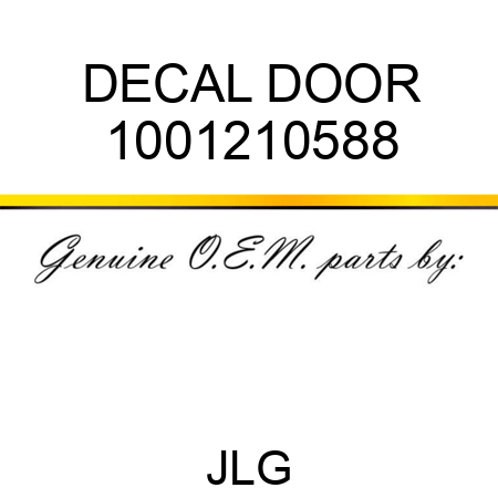 DECAL DOOR 1001210588