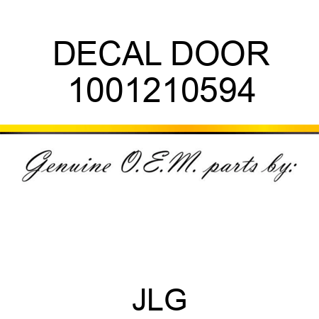DECAL DOOR 1001210594