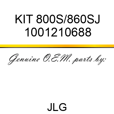 KIT 800S/860SJ 1001210688