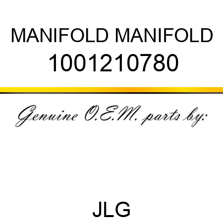 MANIFOLD MANIFOLD 1001210780