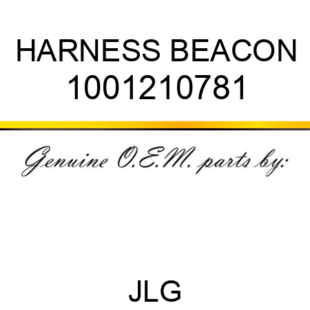 HARNESS BEACON 1001210781