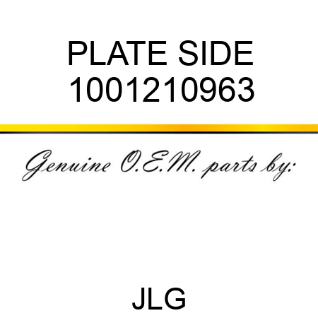 PLATE SIDE 1001210963