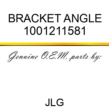BRACKET ANGLE 1001211581