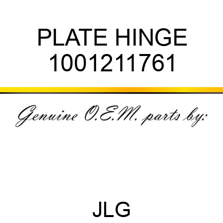 PLATE HINGE 1001211761