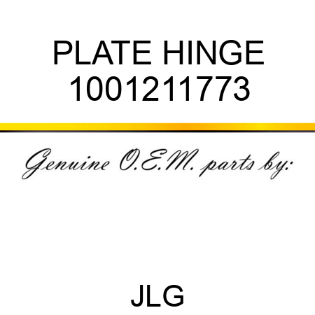 PLATE HINGE 1001211773